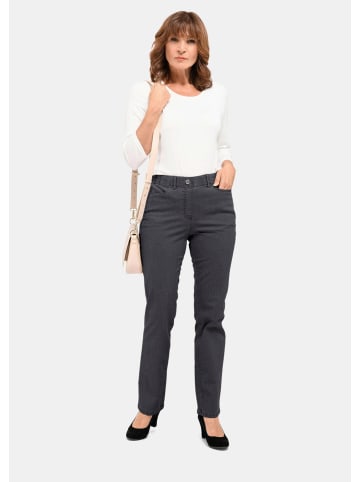 GOLDNER Bequeme Jeansschlupfhose mit Dehnbund in anthrazit