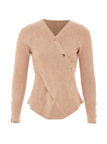 NAEMI Damen Strickpullover in Taupe