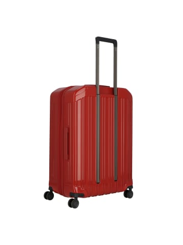 Piquadro PQ-Light 4 Rollen Trolley 69 cm mit Dehnfalte in red