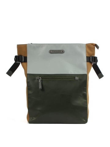 7CLOUDS City-Laptoprucksack Belis 7.1 in junglegreen-grey-khaki