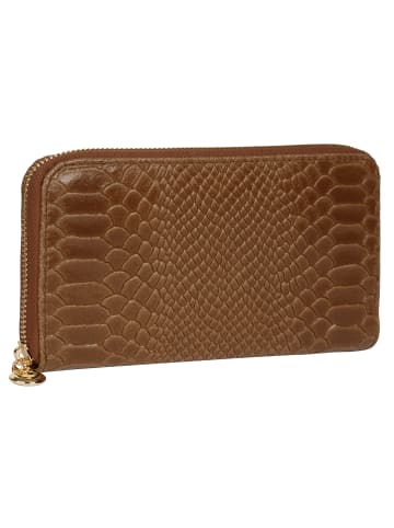 Samantha Look Geldbörse echt Leder in cognac