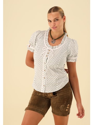 OS-Trachten Bluse Poceu in dunkelgrün