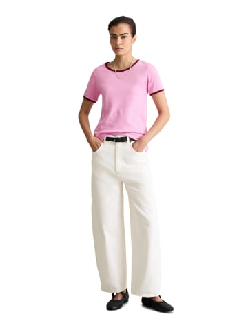 Marc O'Polo DENIM T-Shirt mit Struktur slim in Medium Pink