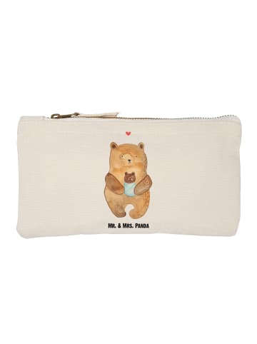 Mr. & Mrs. Panda Federtasche Bär Baby ohne Spruch in Weiß