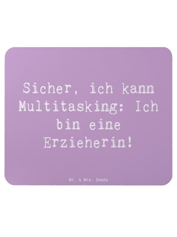 Mr. & Mrs. Panda Mouse-Pad Spruch Erzieherin Multitasking mit Sp... in Lavendeltraum