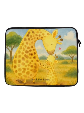 Mr. & Mrs. Panda Laptop Case Giraffe Kind Design ohne Spruch in Weiß