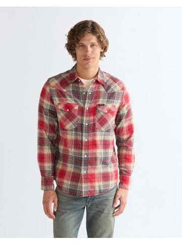 Wrangler Langarmhemd Western in Chili Pepper