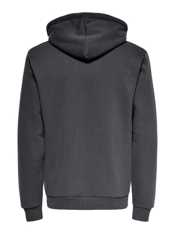 ONLY & SONS Kapuzenpullover in Grey Pinstripe