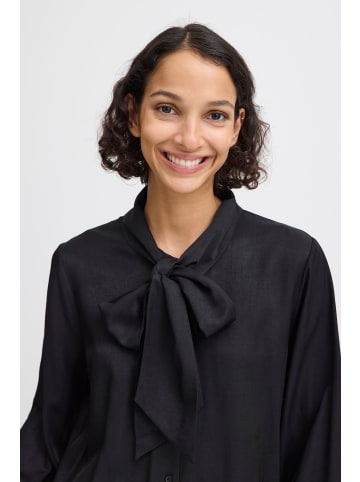 b. young BYHANYO BOW SHIRT - LIGHT WOVEN Loose fit in Black