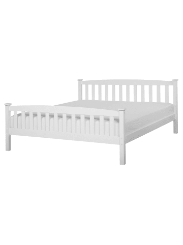 Beliani Doppelbett GIVERNY in Weiß - (W) 169 x (H) 83 x (L) 208 cm
