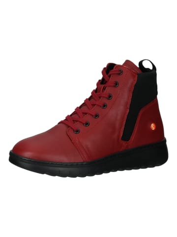 softinos Stiefelette in Rot/Schwarz