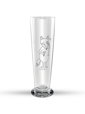 Mr. & Mrs. Panda Weißbierglas Fuchs Lord ohne Spruch in Transparent
