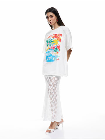 KOTON TSHIRT SS in Grauweiß
