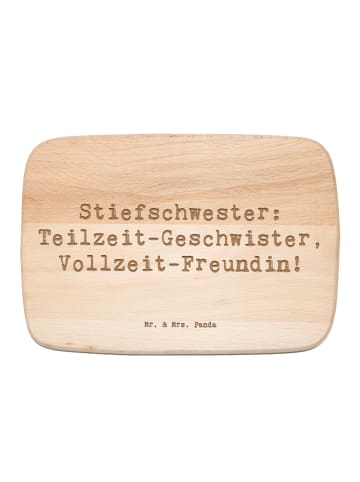 Mr. & Mrs. Panda Schneidebrett Holz Spruch Stiefschwester Freund... in Transparent