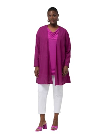 Ulla Popken Blusenjacke in magenta