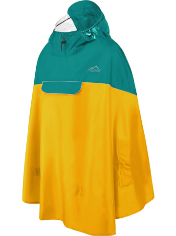 Normani Outdoor Sports Regenponcho Sohra in Petrol/Gelb