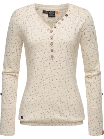 ragwear Langarmshirt Pinchi Dots in Beige