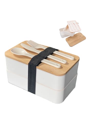 Intirilife Lunch Box Bento Box in Weiß