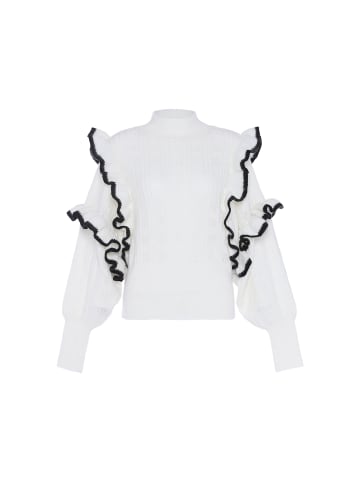 faina Damen Strickpullover in WOLLWEISS