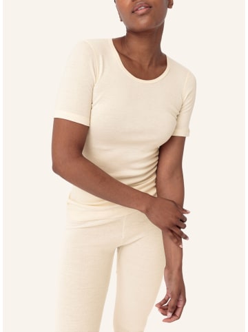 Hessnatur Halbarm-Funktionsshirt in natur