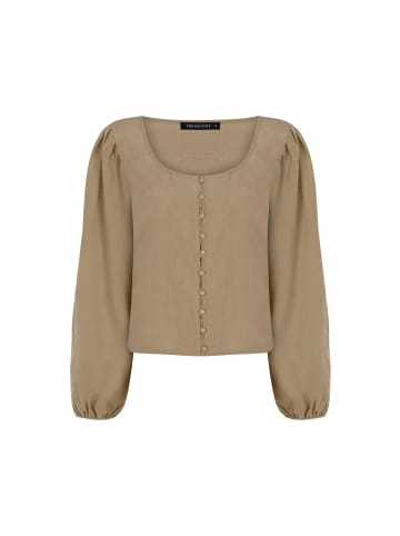 Freshlions Langarmbluse Amara in Brown