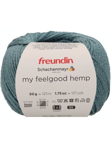 Schachenmayr since 1822 Handstrickgarne my feelgood hemp, 50g in Teal