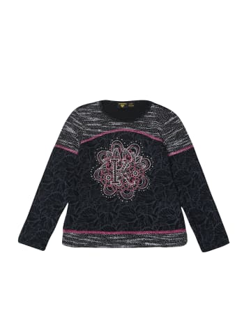 KOROSHI Langärmliges Mädchen-T-Shirt in SCHWARZ