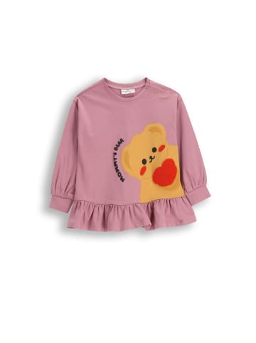 Coccodrillo Langarmshirt in gedämpftes Rosa