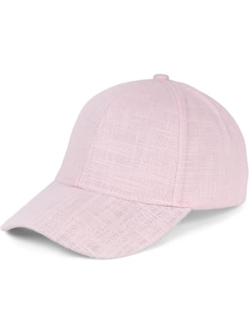 styleBREAKER Leinen Cap in Rose