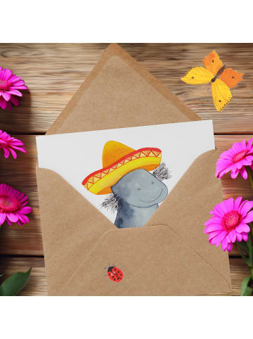 Mr. & Mrs. Panda Deluxe Karte Axolotl Tequila ohne Spruch in Weiß