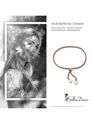 SilberDream 925 Silber, vergoldet (Roségold 333) Damen SilberDream Armbänder bis ca. 25cm