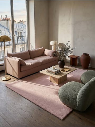 KADIMA DESIGN Teppich Hochflor einfarbig, rutschhemmend und fußwarm