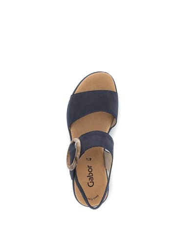Gabor Plateau Sandalen für Damen in dunkel-blau