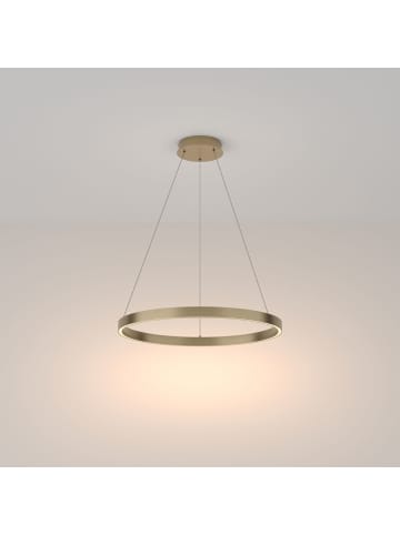 Licht-Erlebnisse Kronleuchter EEK G Ø 60 x (T)20 cm in Messing