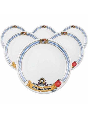 6er Set Speiseteller Compact Bayern in Bunt ø 27 cm