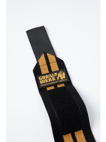 Gorilla Wear Handgelenkbandagen - Pro - Schwarz/Gold