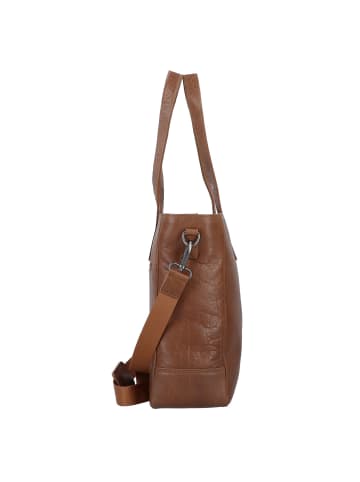 Plevier Rock Shopper Tasche Leder 41 cm Laptopfach cognac