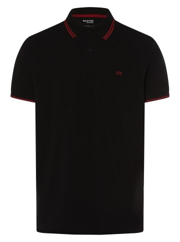 Selected Poloshirt SLHDante in schwarz