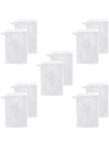 Erwin Müller Frottier Waschhandschuh 10er-Pack Heidenheim in weiß