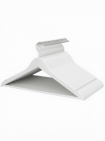 SONGMICS 30er-Set: Kleiderbügel Cason in Weiß - (B)21 x (H)0.8 x (T)42.9 cm