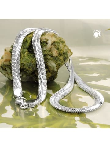 Gallay Kette 6x2mm flache Schlangenkette glänzend Silber 925 50cm in silber