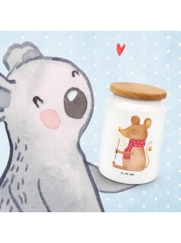 Mr. & Mrs. Panda Teedose Maus Weihnachten ohne Spruch in Weiß