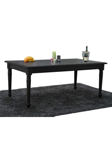 ebuy24 Esstisch Amaretta Schwarz 180 x 100 cm