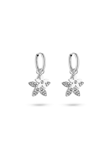 Tamaris Creolen The new Glitter Flower in silber