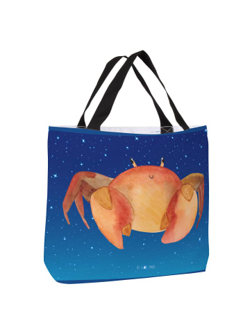 Mr. & Mrs. Panda Schultertasche Sternzeichen Krebs ohne Spruch in Sternenhimmel Blau