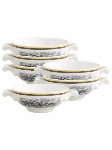 Villeroy & Boch 6er Set Suppentassen Audun Ferme in Bunt 400 ml in bunt