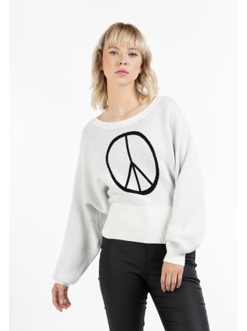 myMo ROCKS Damen Pullover in Weiss