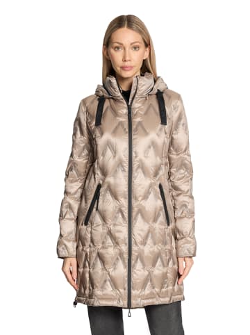 Gil Bret Daunenmantel mit Kapuze in beige