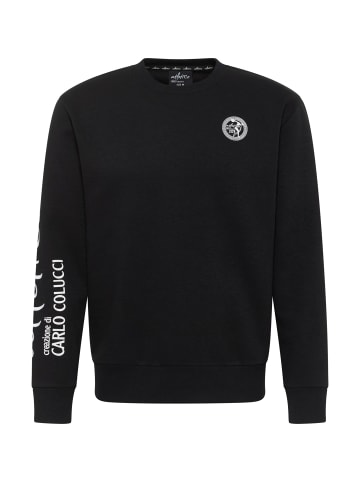 Carlo Colucci Sweatjacke Domenis in Schwarz