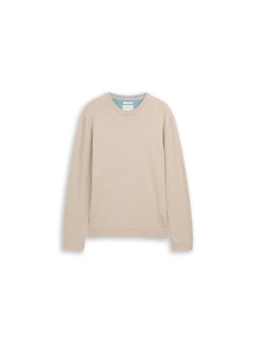 Tom Tailor Pullover in cashew beige melange